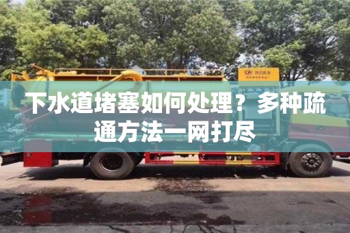 下水道堵塞如何處理?多種疏通方法一網(wǎng)打盡 下水道堵塞如何處理?多種疏通方法一網(wǎng)打盡