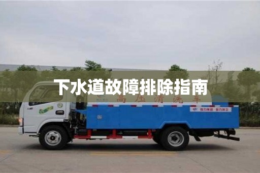 北京下水道故障排除指南