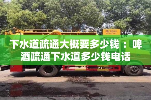 北京下水道疏通大概要多少錢 ：啤酒疏通下水道多少錢電話