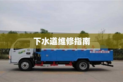 下水道維修指南 下水道維修指南