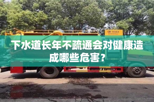 下水道長年不疏通會對健康造成哪些危害？