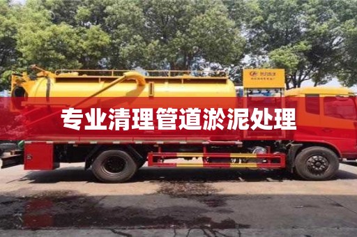 專業清理管道淤泥處理