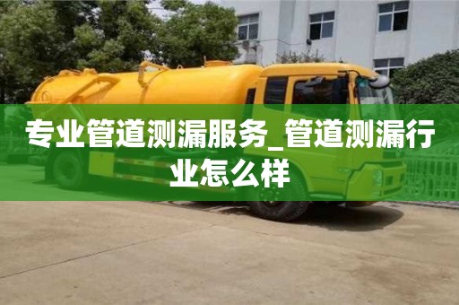 專業(yè)管道測漏服務_管道測漏行業(yè)怎么樣