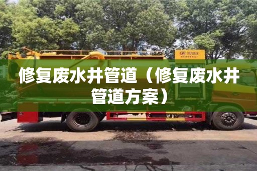 昆明修復廢水井管道（修復廢水井管道方案）
