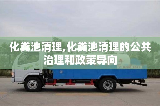 北京化糞池清理,化糞池清理的公共治理和政策導(dǎo)向