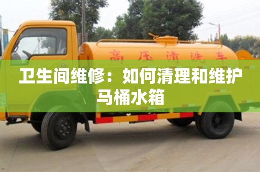 北京衛(wèi)生間維修：如何清理和維護馬桶水箱