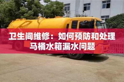 北京衛(wèi)生間維修：如何預(yù)防和處理馬桶水箱漏水問(wèn)題