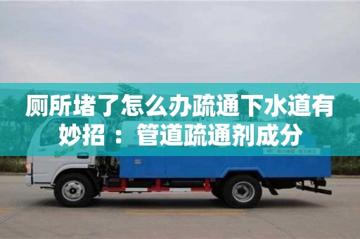 北京廁所堵了怎么辦疏通下水道有妙招 ：管道疏通劑成分