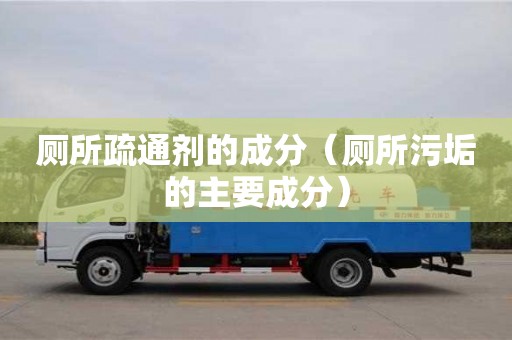 唐山廁所疏通劑的成分（廁所污垢的主要成分）