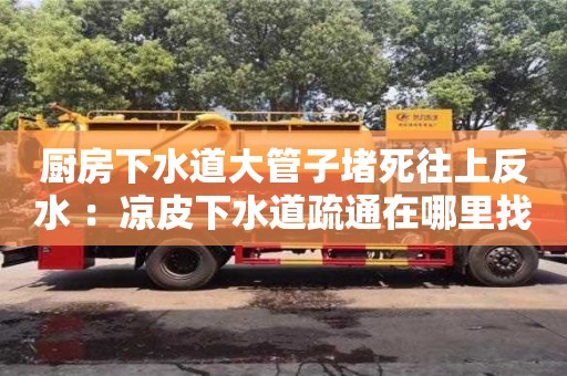 廚房下水道大管子堵死往上反水 ：涼皮下水道疏通在哪里找