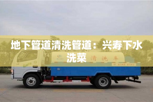 北京地下管道清洗管道：興壽下水洗菜