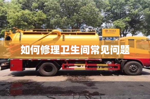 北京如何修理衛生間常見問題