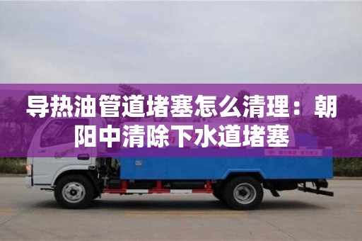 唐山導熱油管道堵塞怎么清理：朝陽中清除下水道堵塞