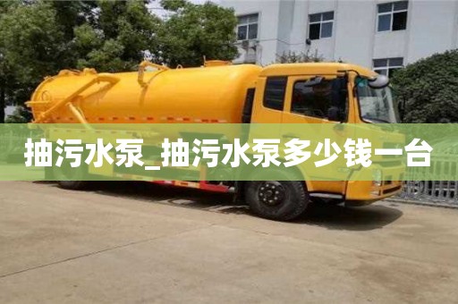 北京抽污水泵_抽污水泵多少錢(qián)一臺(tái)