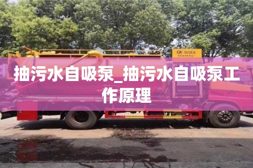 北京抽污水自吸泵_抽污水自吸泵工作原理
