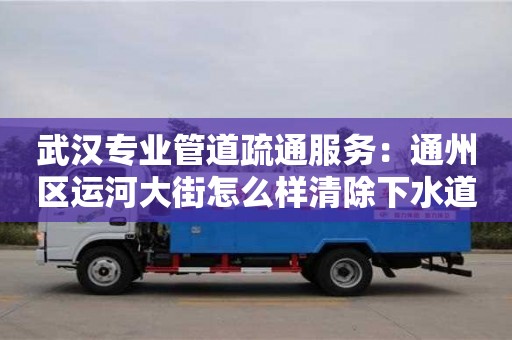鄭州武漢專業管道疏通服務：通州區運河大街怎么樣清除下水道異味