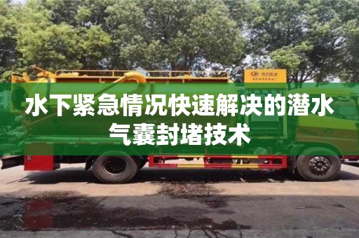 水下緊急情況快速解決的潛水氣囊封堵技術(shù)