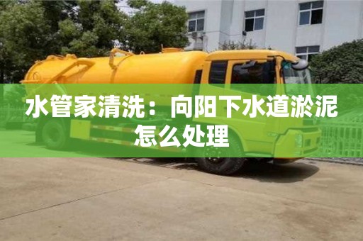 北京水管家清洗：向陽下水道淤泥怎么處理