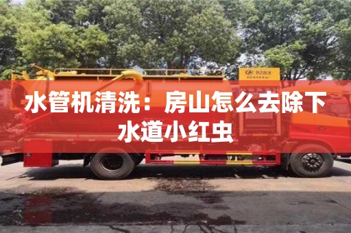 深圳水管機(jī)清洗：房山怎么去除下水道小紅蟲