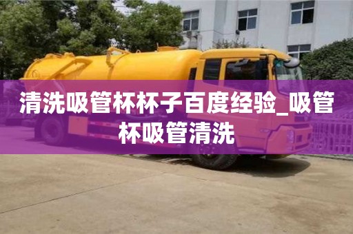 唐山清洗吸管杯杯子百度經驗_吸管杯吸管清洗