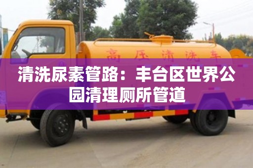 合肥清洗尿素管路：豐臺區世界公園清理廁所管道