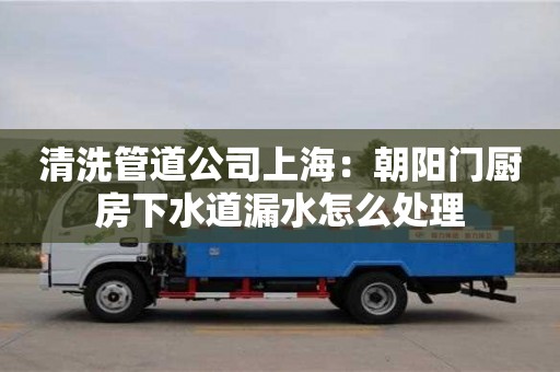 北京清洗管道公司上海：朝陽門廚房下水道漏水怎么處理
