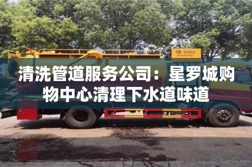 清洗管道服務公司：星羅城購物中心清理下水道味道