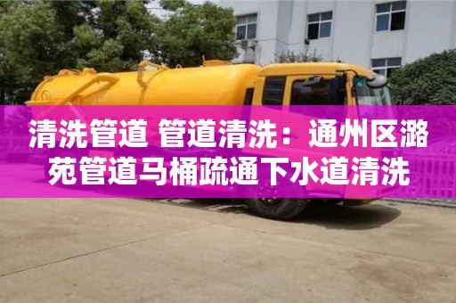 北京清洗管道 管道清洗：通州區潞苑管道馬桶疏通下水道清洗