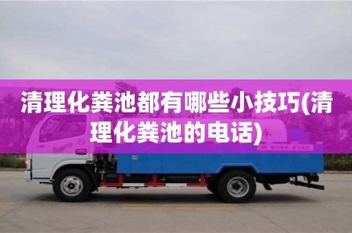 清理化糞池都有哪些小技巧(清理化糞池的電話)