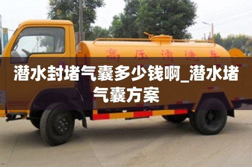 鄭州潛水封堵氣囊多少錢啊_潛水堵氣囊方案