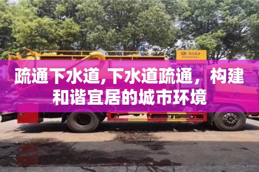 廈門疏通下水道,下水道疏通，構建和諧宜居的城市環境