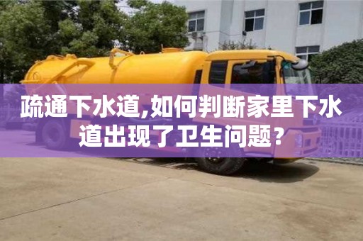 疏通下水道,如何判斷家里下水道出現了衛生問題？