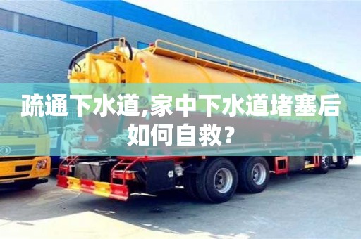 疏通下水道,家中下水道堵塞后如何自救？