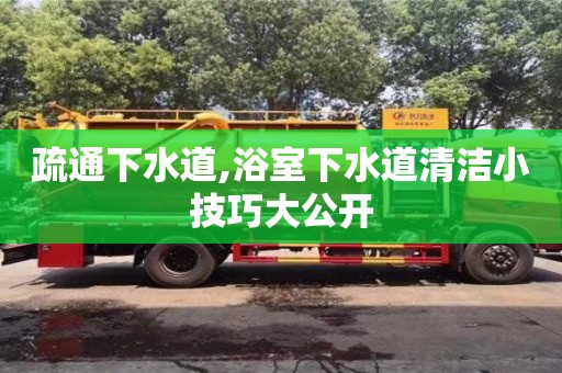 北京疏通下水道,浴室下水道清潔小技巧大公開
