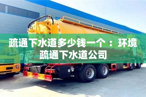福州疏通下水道多少錢一個 ：環境疏通下水道公司
