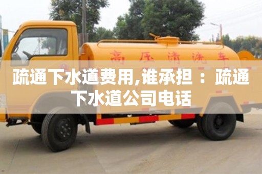 北京疏通下水道費用,誰承擔 ：疏通下水道公司電話