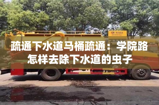 唐山疏通下水道馬桶疏通：學院路怎樣去除下水道的蟲子
