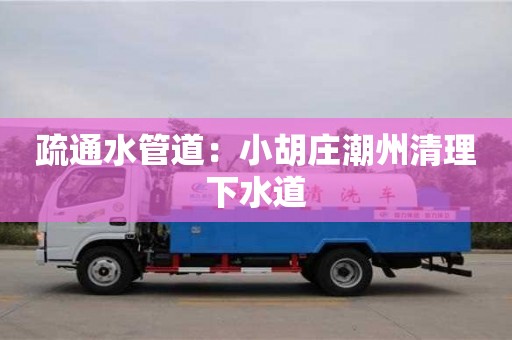 北京疏通水管道：小胡莊潮州清理下水道