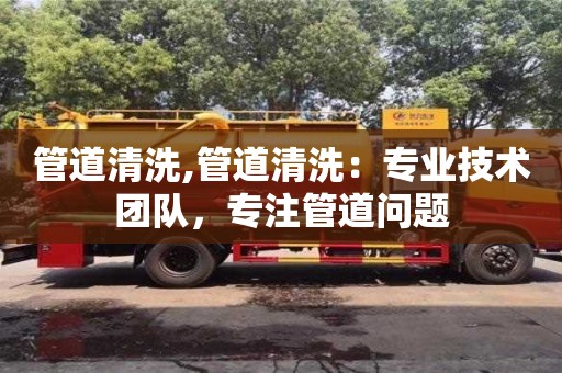 北京管道清洗,管道清洗：專業技術團隊，專注管道問題