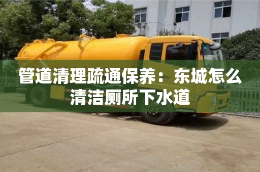 昆明管道清理疏通保養：東城怎么清潔廁所下水道