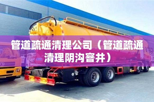 管道疏通清理公司（管道疏通清理陰溝窨井）