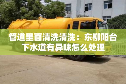 北京管道里面清洗清洗：東柳陽臺下水道有異味怎么處理