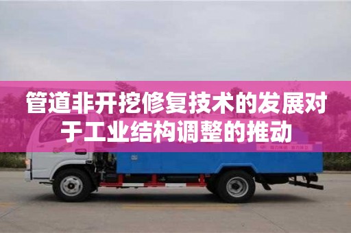 廈門管道非開挖修復技術的發展對于工業結構調整的推動