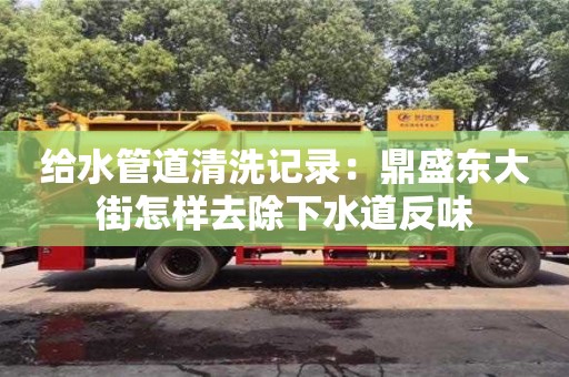 濟(jì)南給水管道清洗記錄：鼎盛東大街怎樣去除下水道反味
