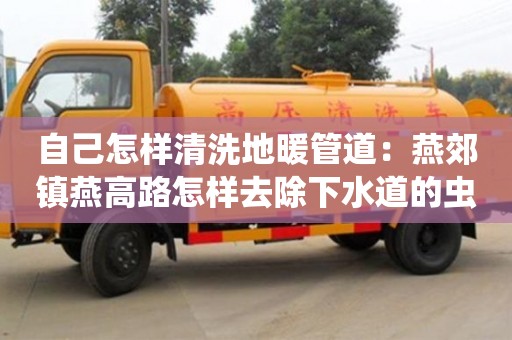 唐山自己怎樣清洗地暖管道：燕郊鎮燕高路怎樣去除下水道的蟲子