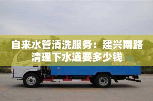自來水管清洗服務：建興南路清理下水道要多少錢