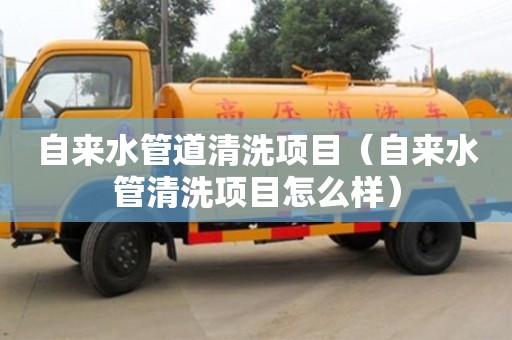 北京自來水管道清洗項(xiàng)目（自來水管清洗項(xiàng)目怎么樣）