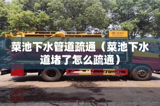 唐山菜池下水管道疏通（菜池下水道堵了怎么疏通）