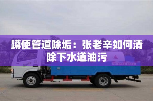 蹲便管道除垢：張老辛如何清除下水道油污