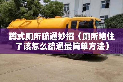 唐山蹲式廁所疏通妙招（廁所堵住了該怎么疏通最簡單方法）